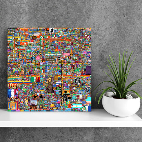 Reddit /r/place 2022 Poster, Ultra High Quality 24k